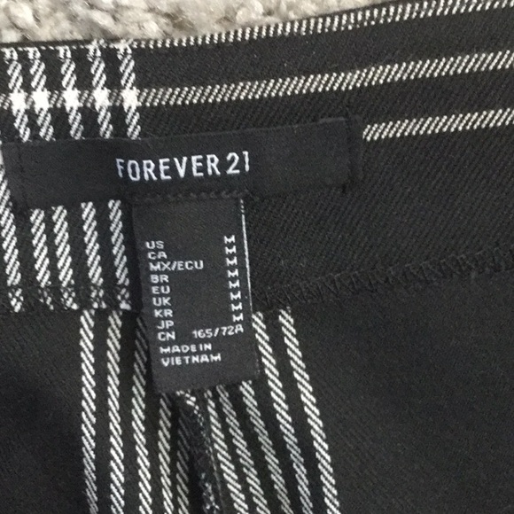 Forever 21 pants windowpane high waisted ankle trousers.Size M - Picture 3 of 5